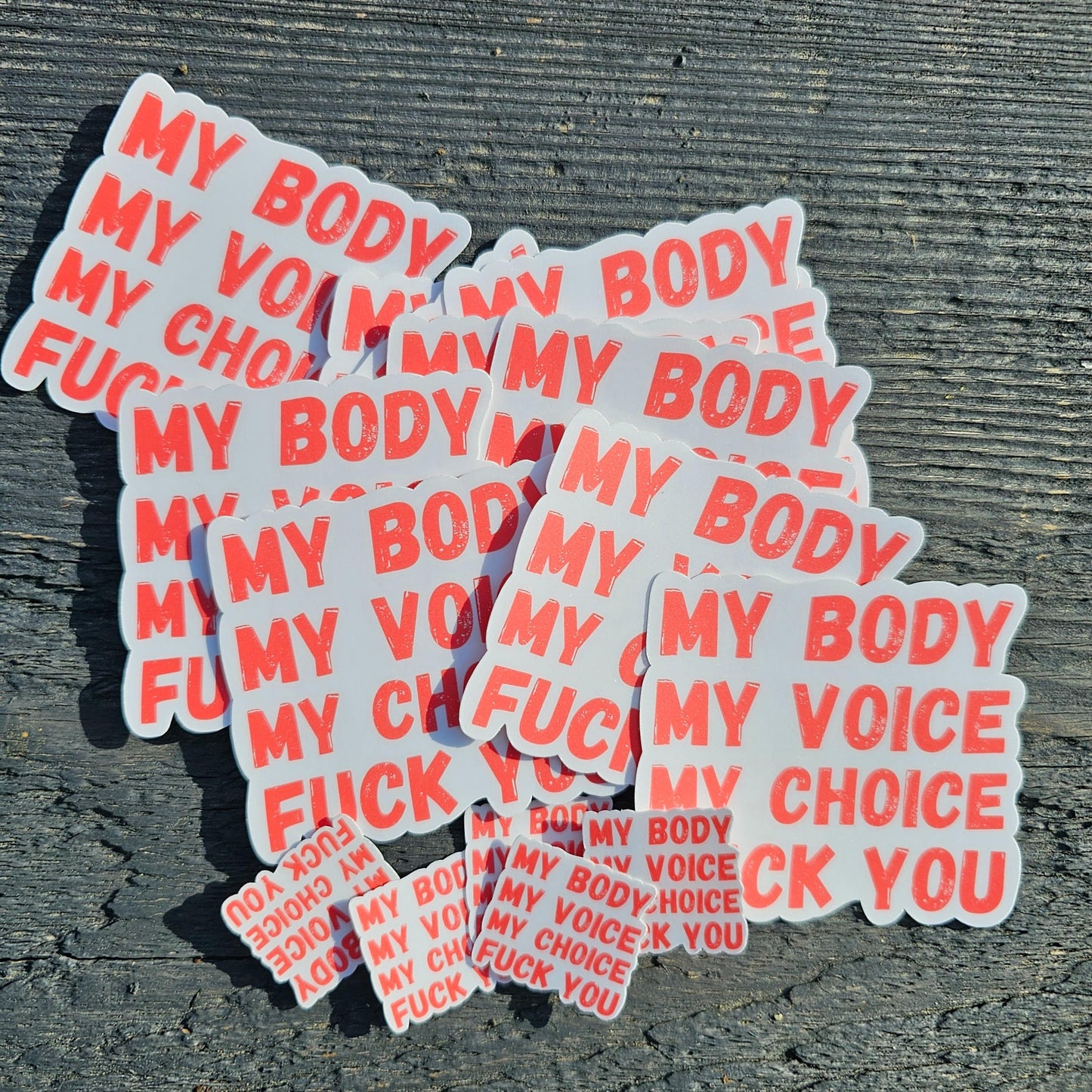 My Body My Choice Sticker | Feminist Statement | Pro Choice Vinyl Sticker | Women's Rights | Consent Matters | Activism
