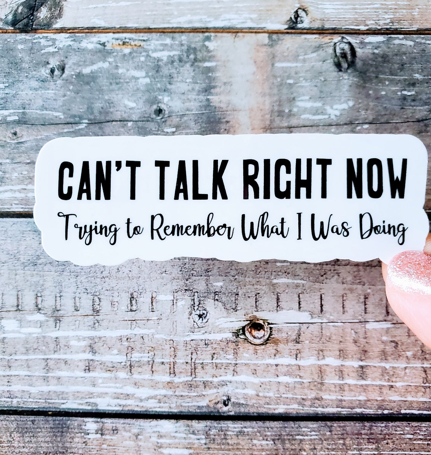 ADHD Sticker, ADHD Problems Sticker, Can't Talk Right Now Decal, Can't Remember Shit Sticker