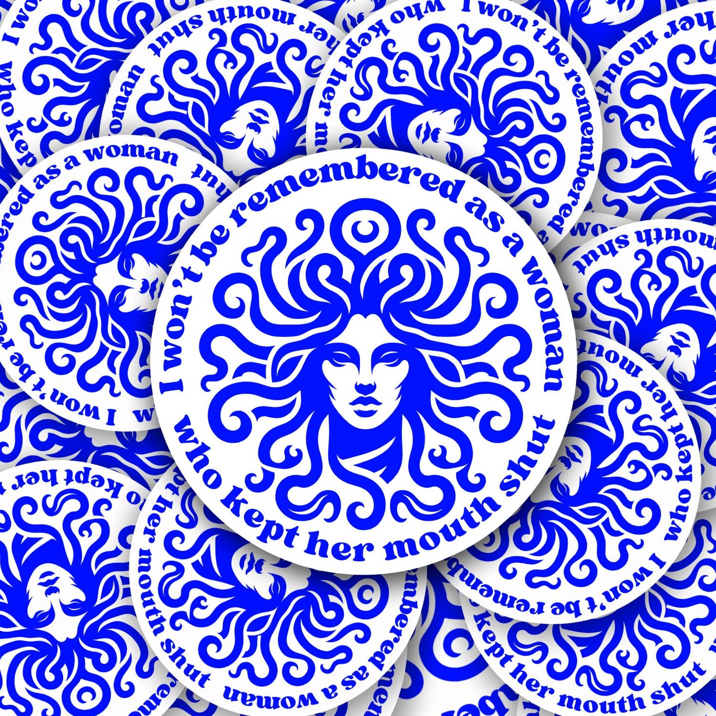 Feminist Sticker | Anti-Trump | Fuck Trump I Won’t Be Remembered as a Woman Who Kept Her Mouth Shut | Political Protest Sticker