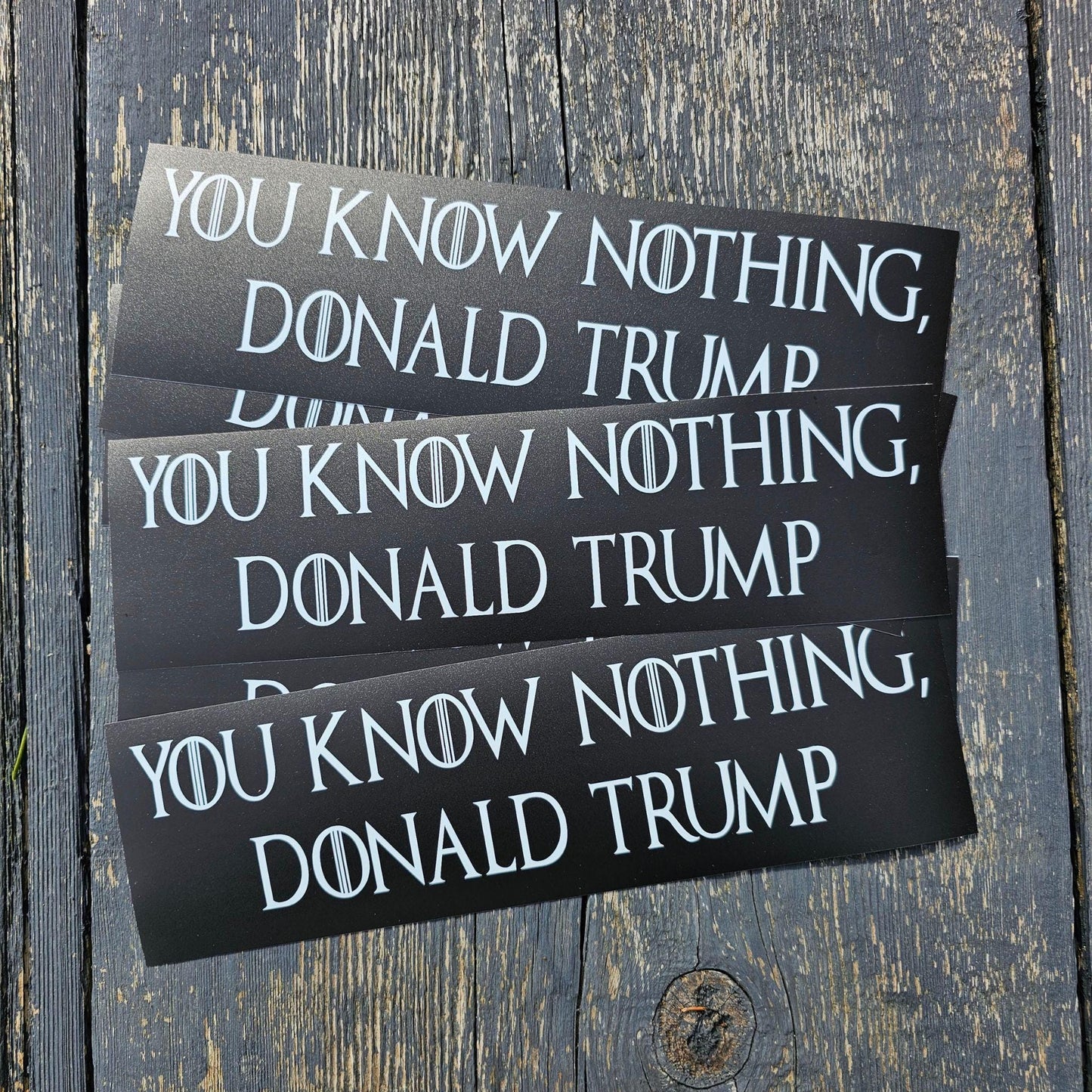 Anti-Trump Bumper Sticker | Pro-Democracy Vinyl Decal | Resist Fascism, Protest Sticker, Political Activism Car Decal | Donald Trump is a