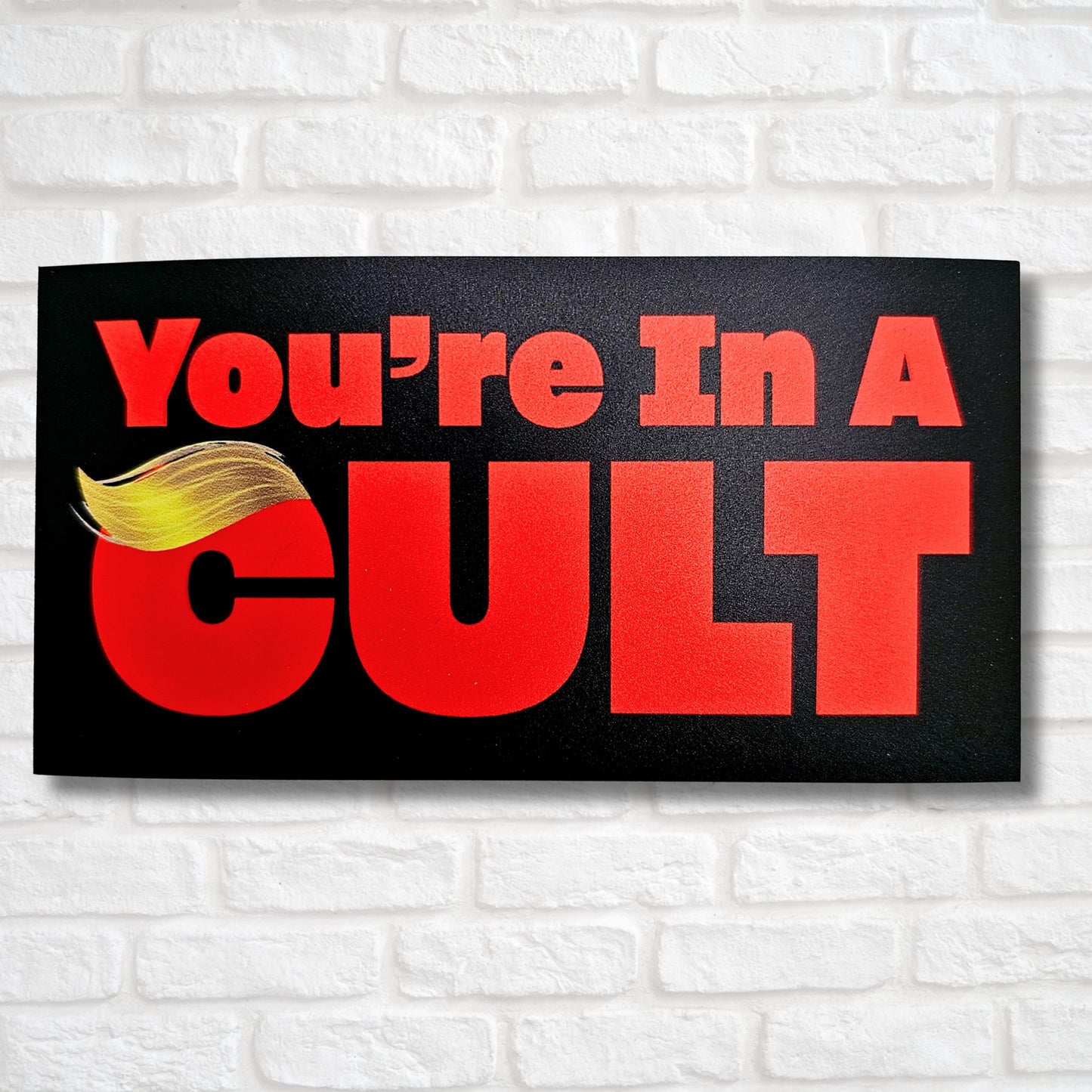 Anti-Trump Stickers | Fuck Trump Sticker | Anti Maga Bumper Sticker | Trump Sucks | FDT | Anti-Trump Sticker | You're in a Cult