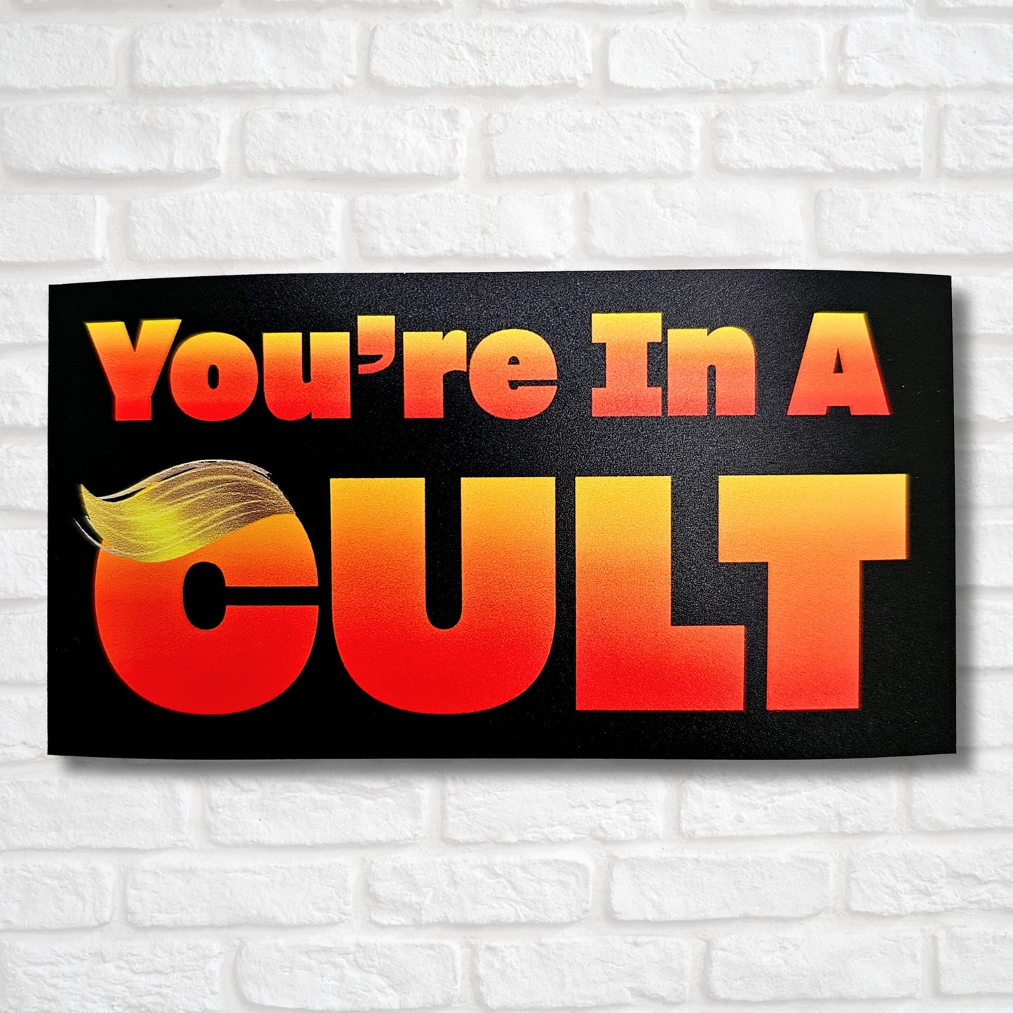 Anti-Trump Stickers | Fuck Trump Sticker | Anti Maga Bumper Sticker | Trump Sucks | FDT | Anti-Trump Sticker | You're in a Cult