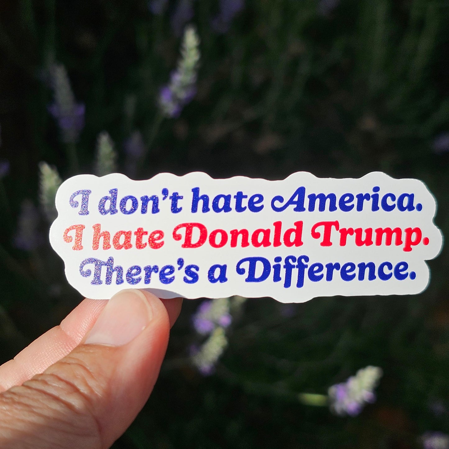 Anti-Trump Sticker | Pro America Decal | Anti MAGA | Pro Democracy | Political Protest Vinyl