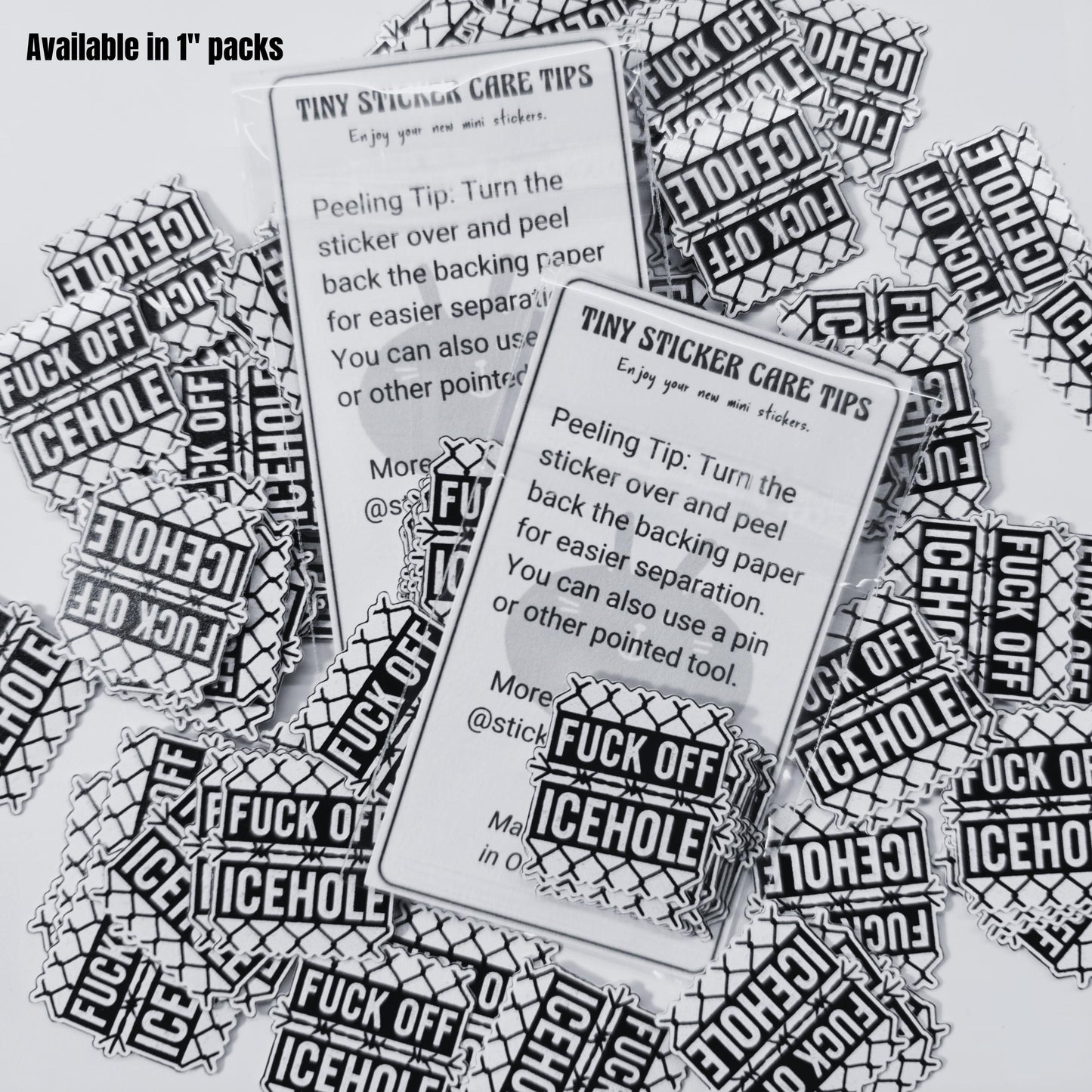Abolish ICE Sticker | ICEhole Decal | Mini Sticker Packs