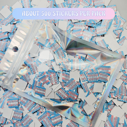 Trans Rights Sticker Sprinkles | Anti-Trump Mini Protest Stickers | Pro-LGBTQ+ Pride | Protect Trans Kids Stickers | Tiny Political Stickers