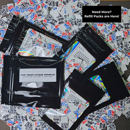 Anti-Trump CONfetti Stickers | Fuck Trump Sticker Sprinkles | Trump Sucks | FDT | Anti-Trump Sticker | Mini Protest Stickers
