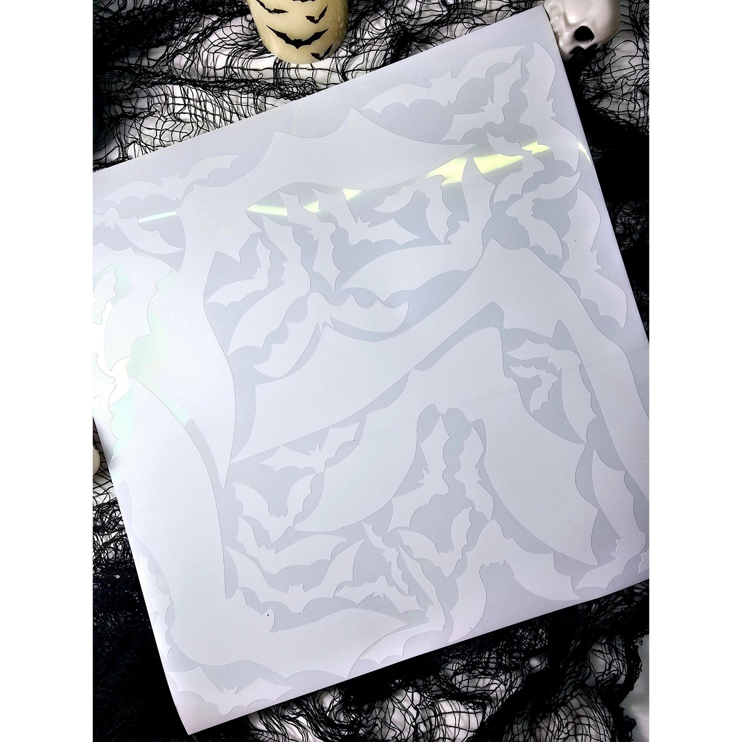 Bat Car Window Decal - Removable Temporary Vinyl Sticker for Halloween - Spooky Halloween Decor - Goth Decor - Cute Spooky Car Sticker