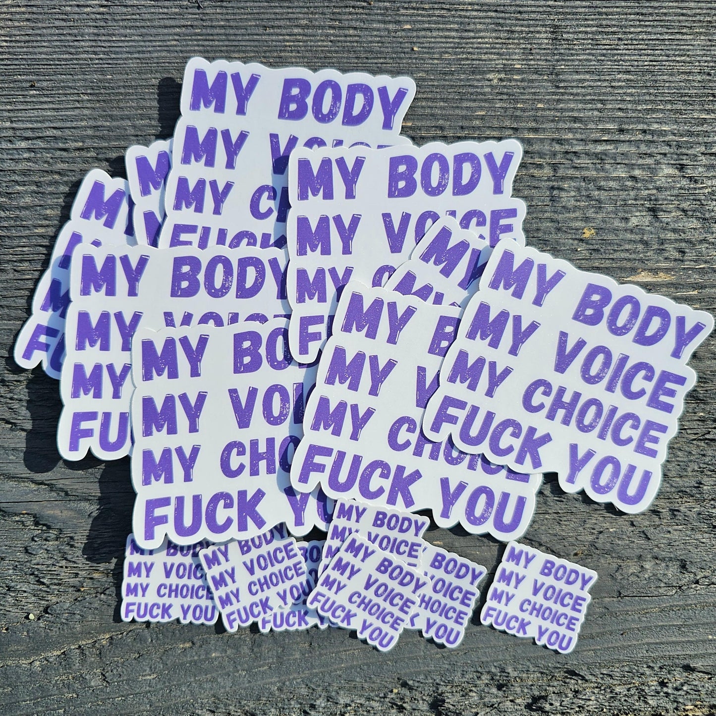 My Body My Choice Sticker | Feminist Statement | Pro Choice Vinyl Sticker | Women's Rights | Consent Matters | Activism