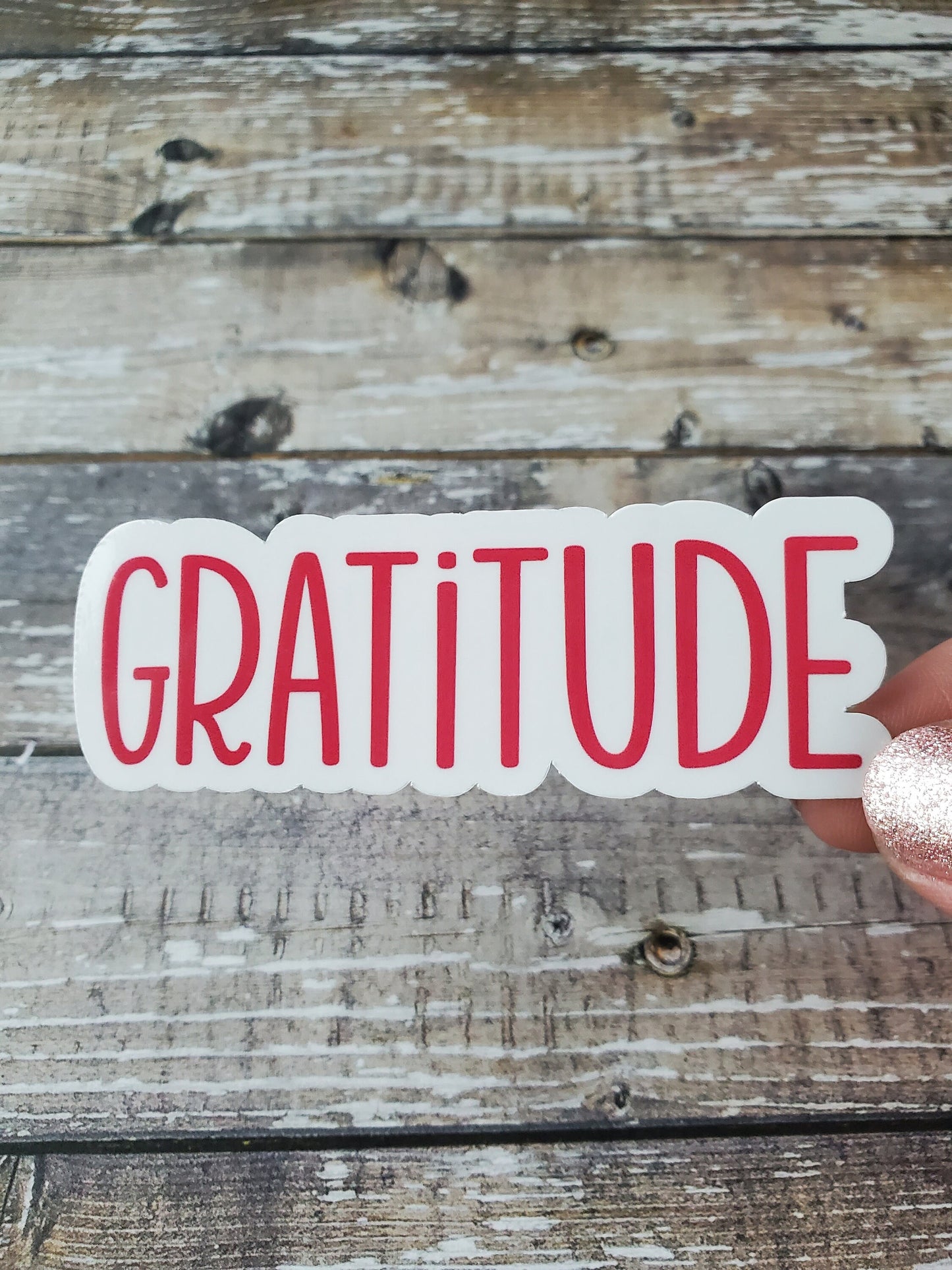 Gratitude Sticker, Be Grateful Sticker, Mental Health Decal, Manifestation Sticker