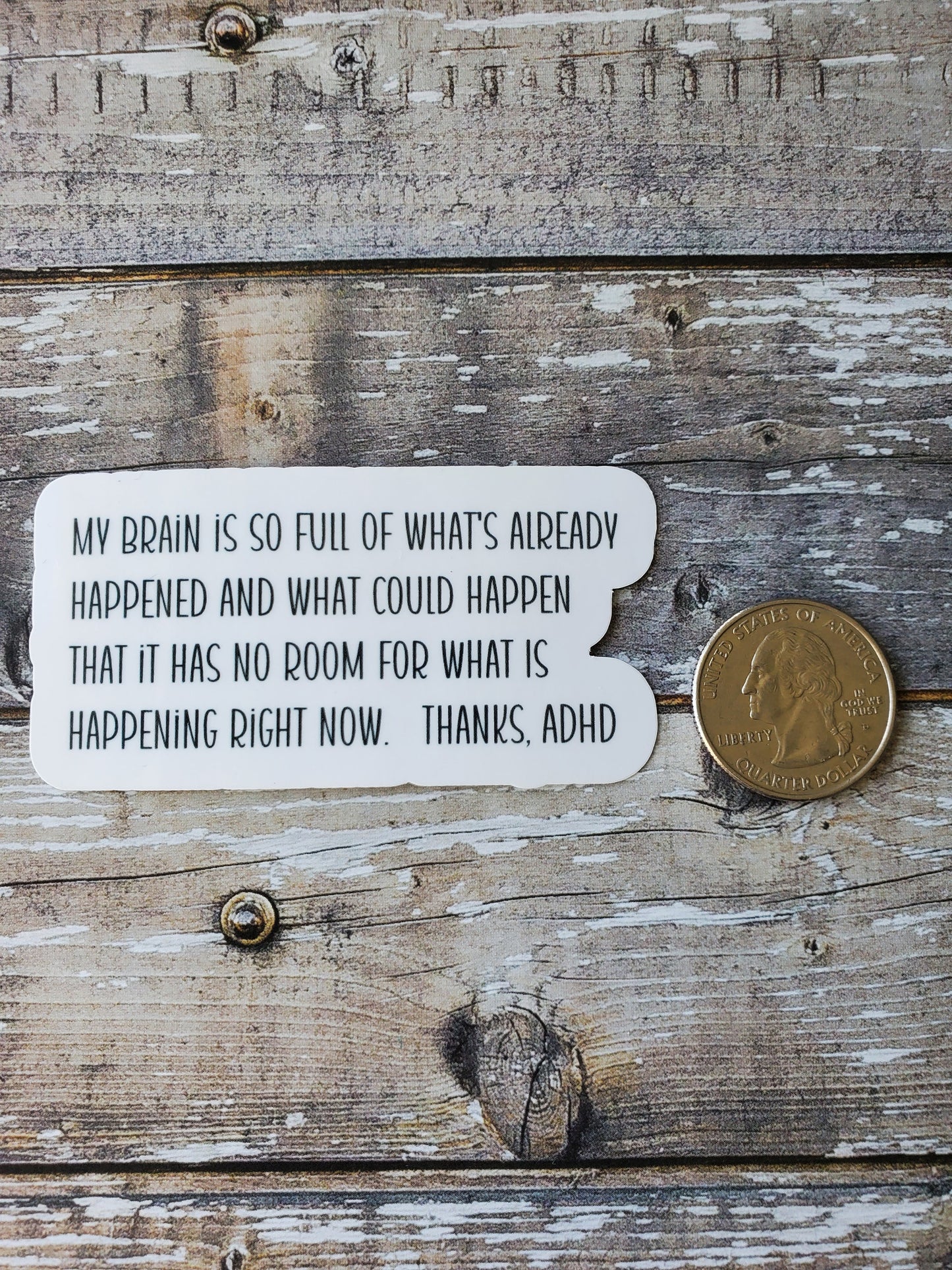 ADHD Sticker, ADHD Problems Sticker, ADHD Humor Sticker, Adhd Brain Sticker