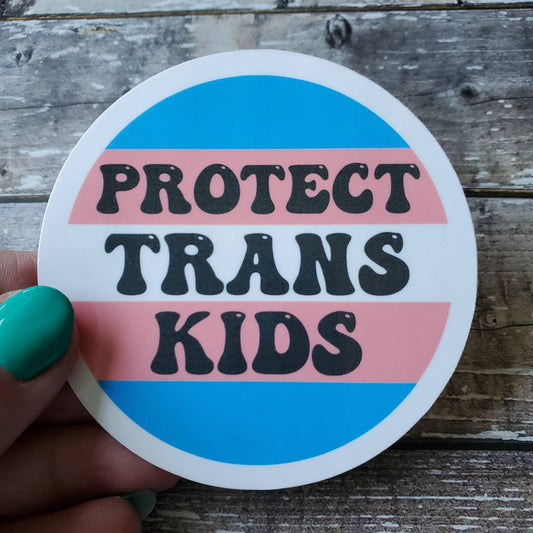 Protect Trans Youth Sticker, Protect Trans Kids Sticker, Trans Rights are Human Rights Decal, Human Equality Sticker