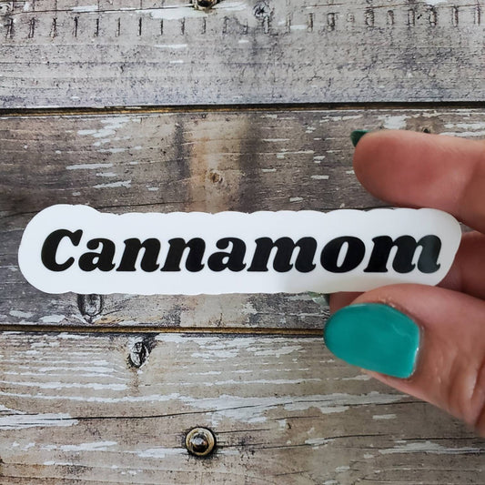 Cannabis Sticker, Cannamom Sticker, Marijuana Mom Sticker
