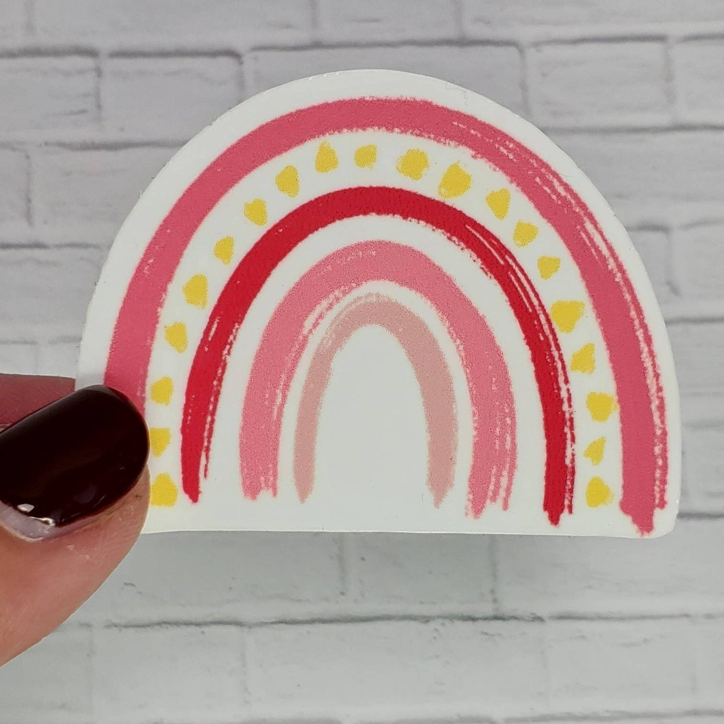 Rainbow Sticker, Cute Sticker, Hand Drawn  Decal, Journal Sticker, Water bottle Rainbow Sticker