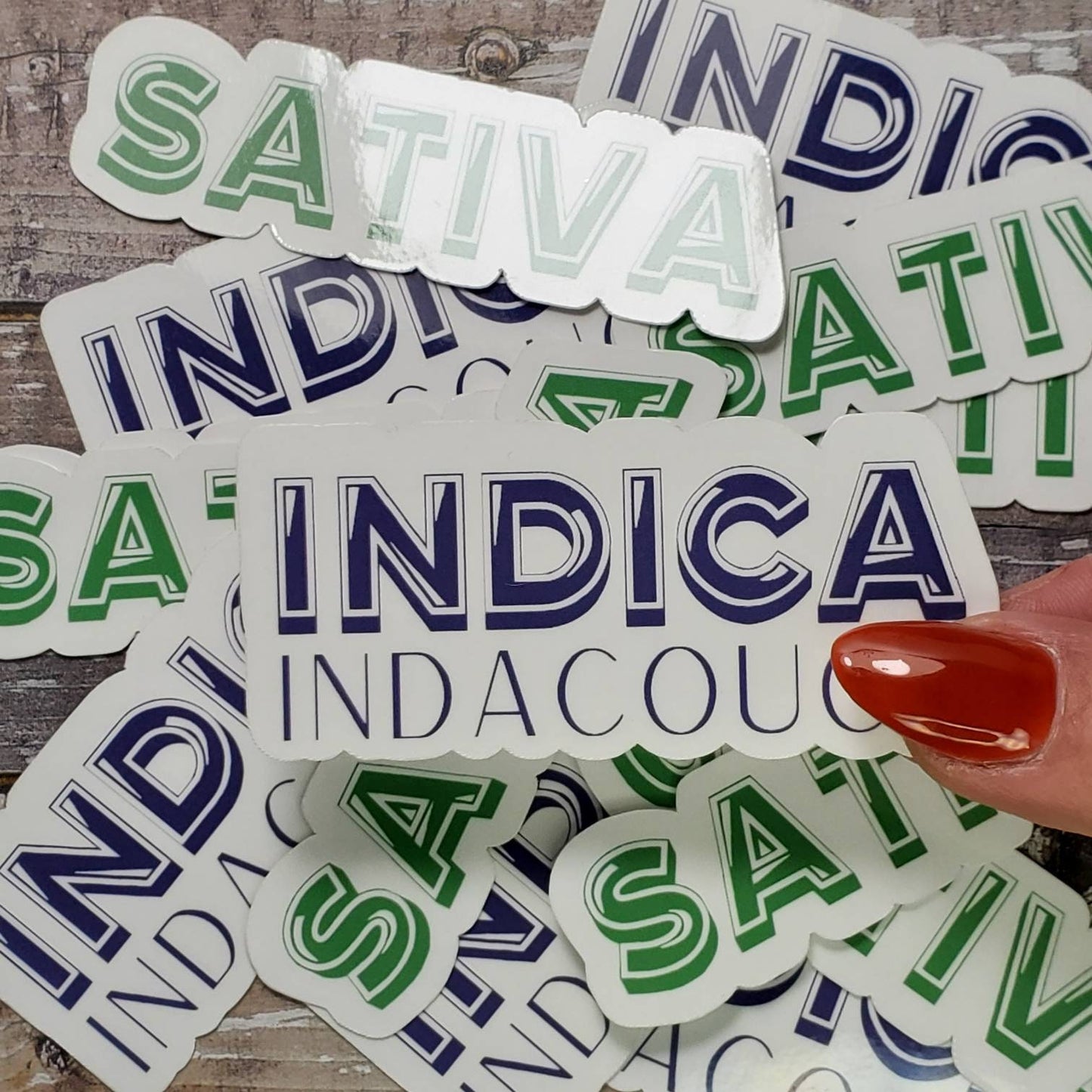 Indica Weed Sticker, In da Couch Cannabis Sticker, Marijuana Sticker, Weed Sticker