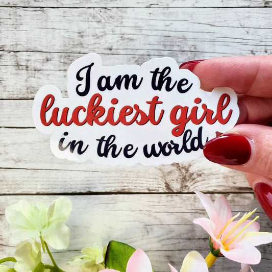 Lucky Girl Syndrome Sticker, Luckiest Girl In The World Decal, Manifestation Sticker
