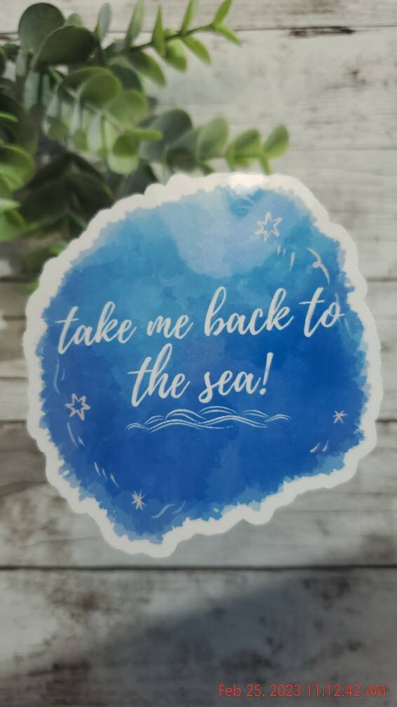 Beach Sticker, Back to the Beach Decal, Sea Sticker, Beach Bum Surf Sticker