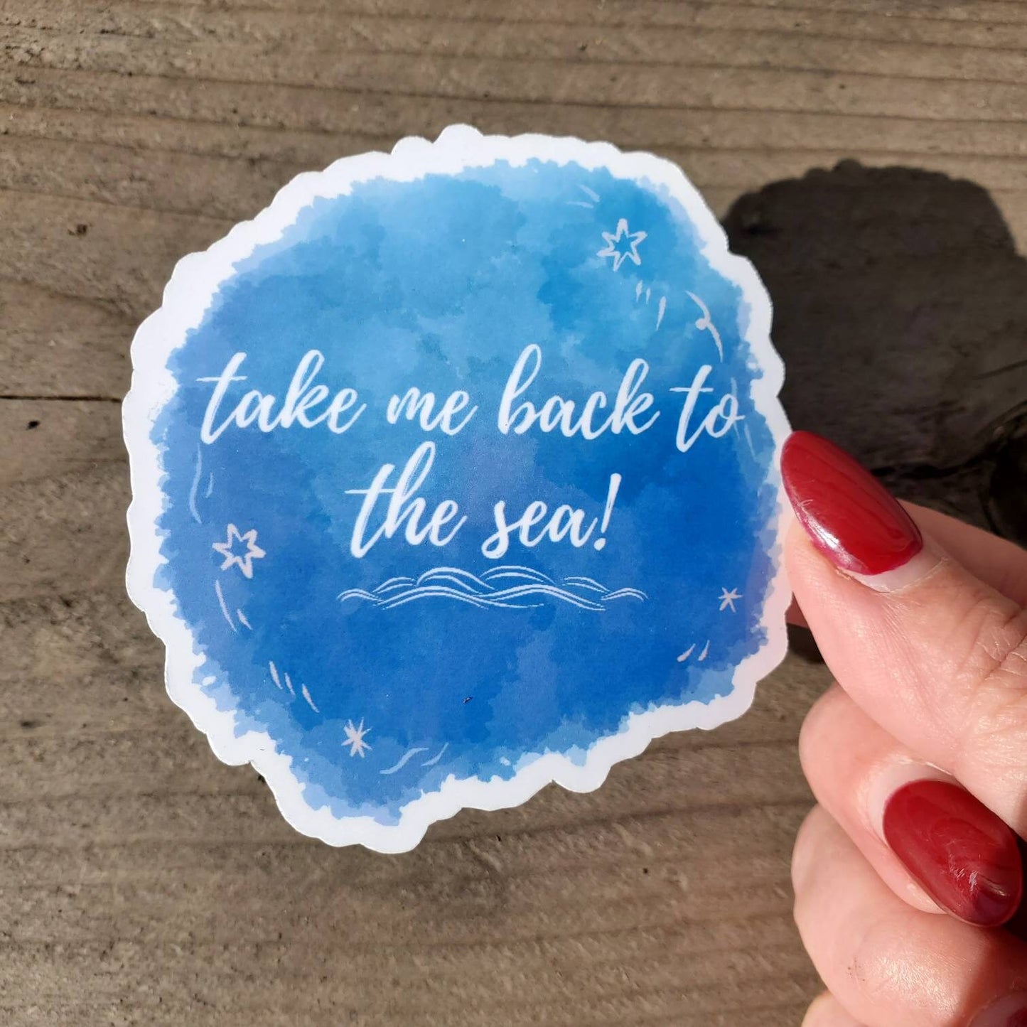 Beach Sticker, Back to the Beach Decal, Sea Sticker, Beach Bum Surf Sticker