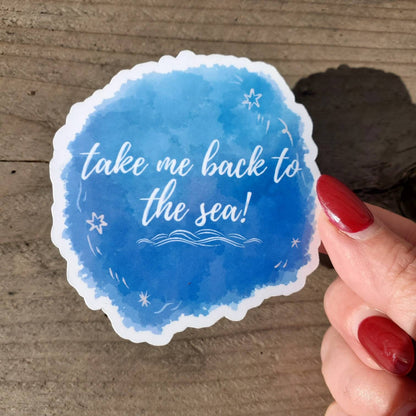 Beach Sticker, Back to the Beach Decal, Sea Sticker, Beach Bum Surf Sticker