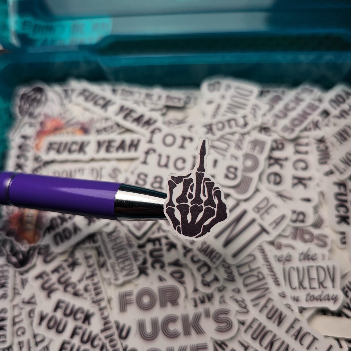 Mini Bad Word Stickers Pack | Swear Stickers | Fuck Stickers | Best Friend Gift | Roommate Gift | Custom Sticker Pack