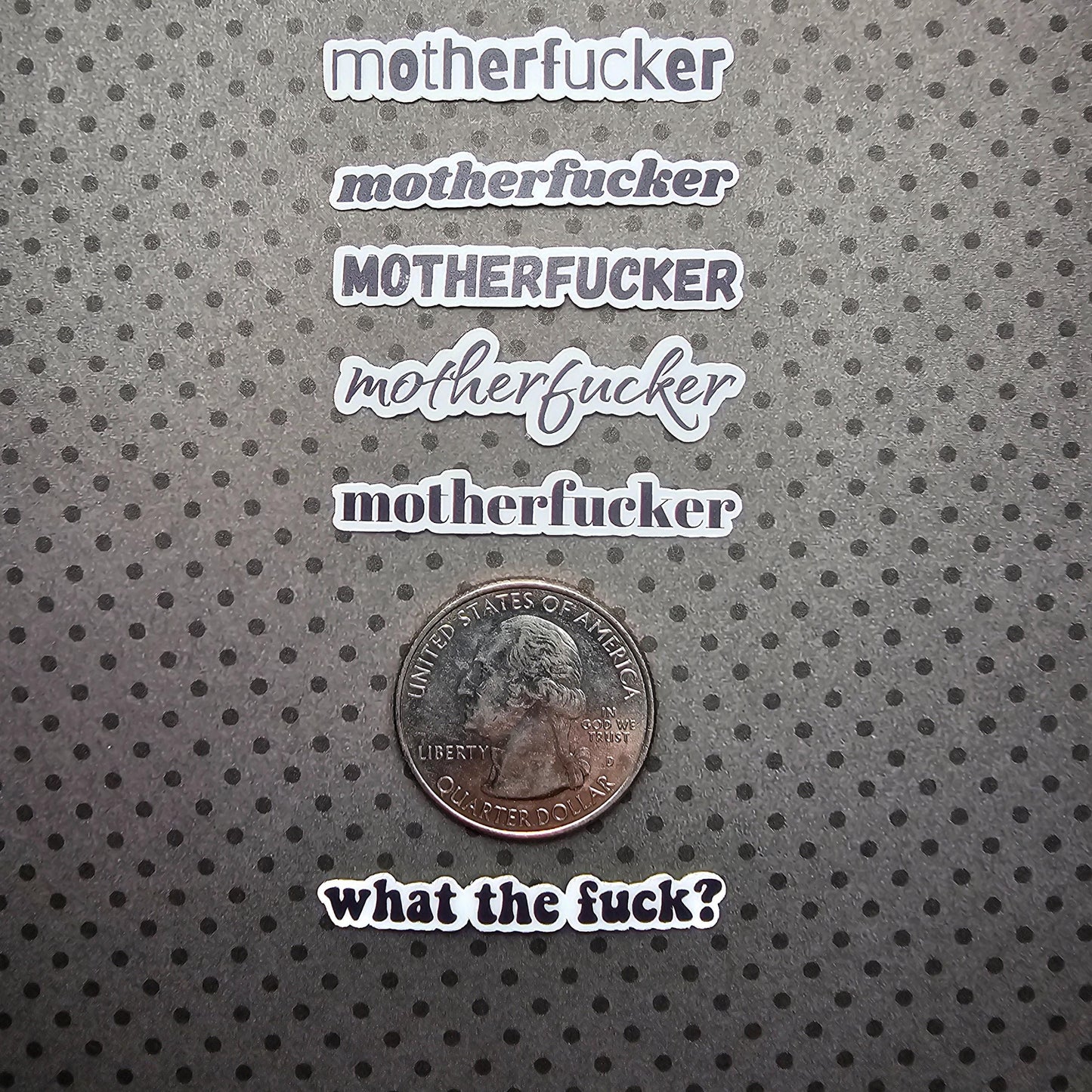 Mini Bad Word Stickers Pack | Swear Stickers | Fuck Stickers | Best Friend Gift | Roommate Gift | Custom Sticker Pack