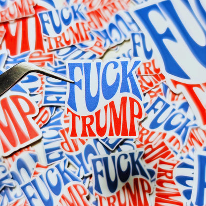 Fuck Trump Sticker | Trump Sucks | FDT |Anti-Trump Vinyl Decal