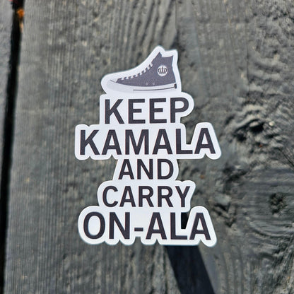 Keep Kamala and Carry On Sticker - Kamala Harris 2024 - Election 2024 Gift - SNL Kamala Harris - Madam President