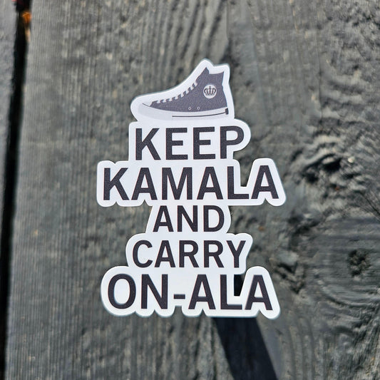 Keep Kamala and Carry On Sticker - Kamala Harris 2024 - Election 2024 Gift - SNL Kamala Harris - Madam President