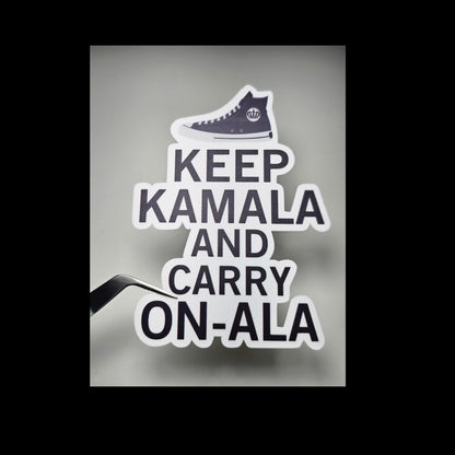 Keep Kamala and Carry On Sticker - Kamala Harris 2024 - Election 2024 Gift - SNL Kamala Harris - Madam President