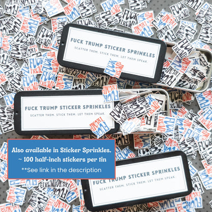 Fuck Trump Sticker | Trump Sucks | FDT |Anti-Trump Vinyl Decal