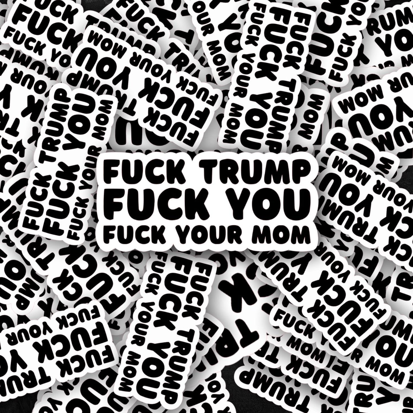 Fuck Trump Sticker | Anti-Trump Decal | FDT |Trump Sucks Vinyl Decal