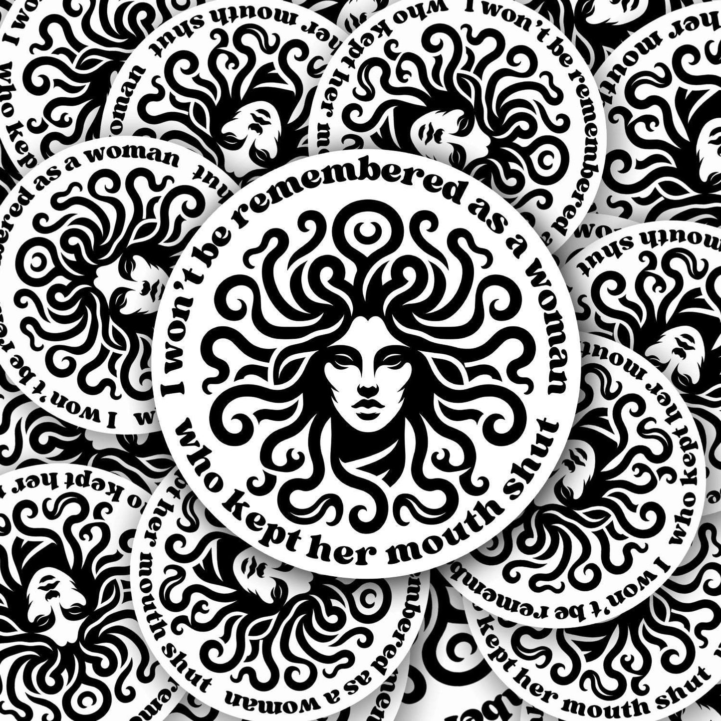 Feminist Sticker | Anti-Trump | Fuck Trump I Won’t Be Remembered as a Woman Who Kept Her Mouth Shut | Political Protest Sticker