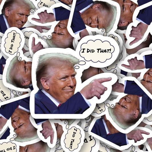 I Did That Anti Trump Sticker | Trump Sticker Pack | Fuck Trump | FDT | Anti-Trump Vinyl Decal