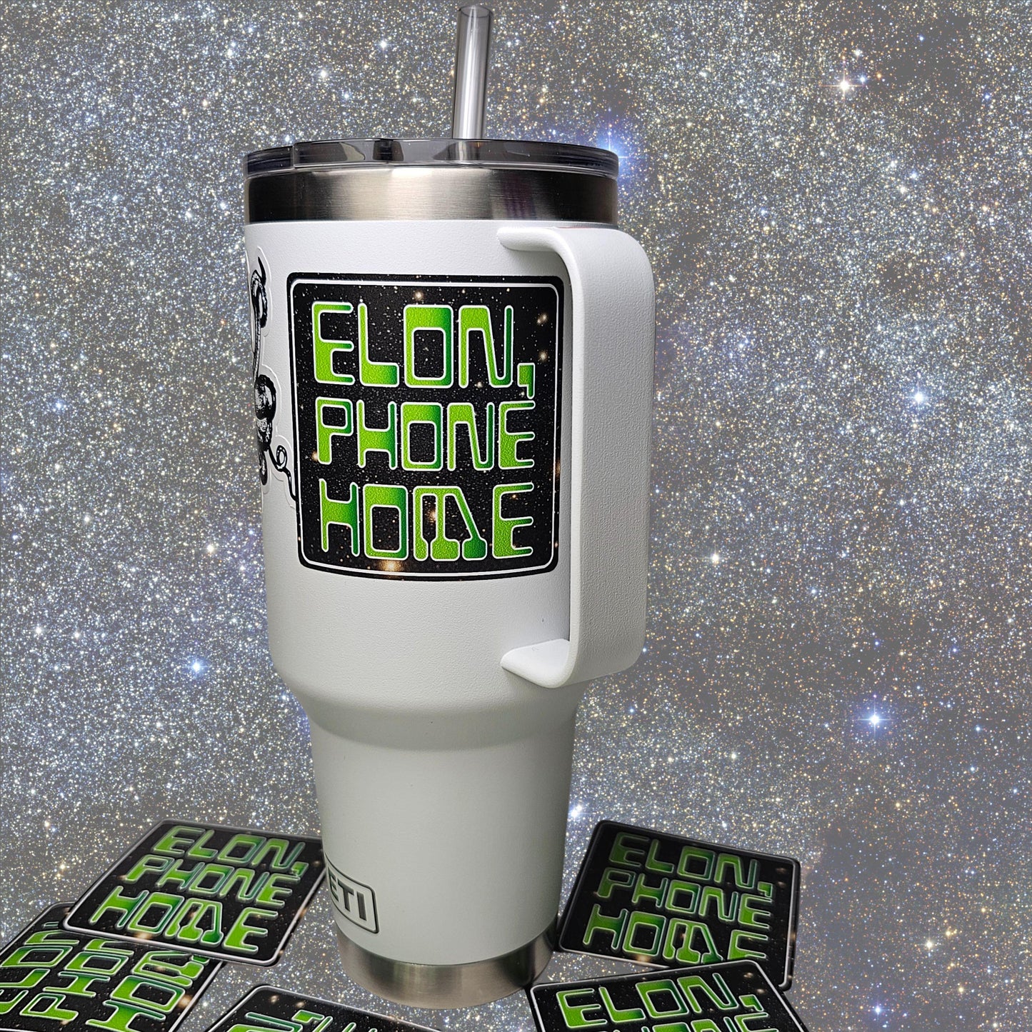 Elon Phone Home Sticker | F Elon and the Felon | Deport Elon | Stop Musk | Anti-Trump