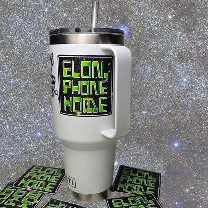 Elon Phone Home Sticker | F Elon and the Felon | Deport Elon | Stop Musk | Anti-Trump