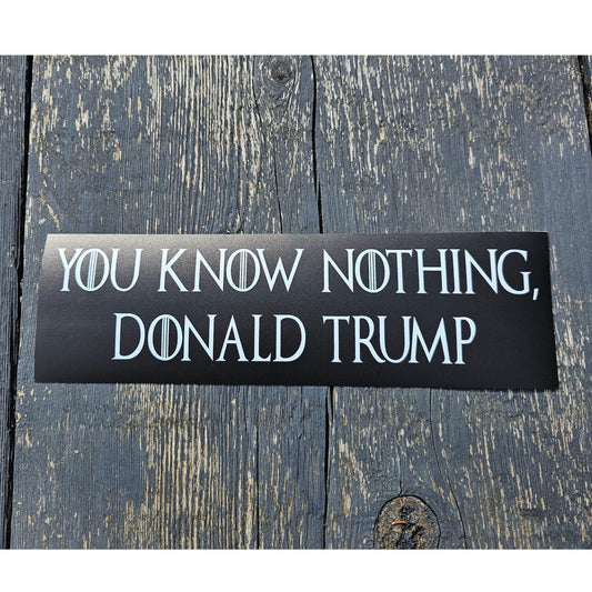 Anti-Trump Bumper Sticker | Pro-Democracy Vinyl Decal | Resist Fascism, Protest Sticker, Political Activism Car Decal | Donald Trump is a
