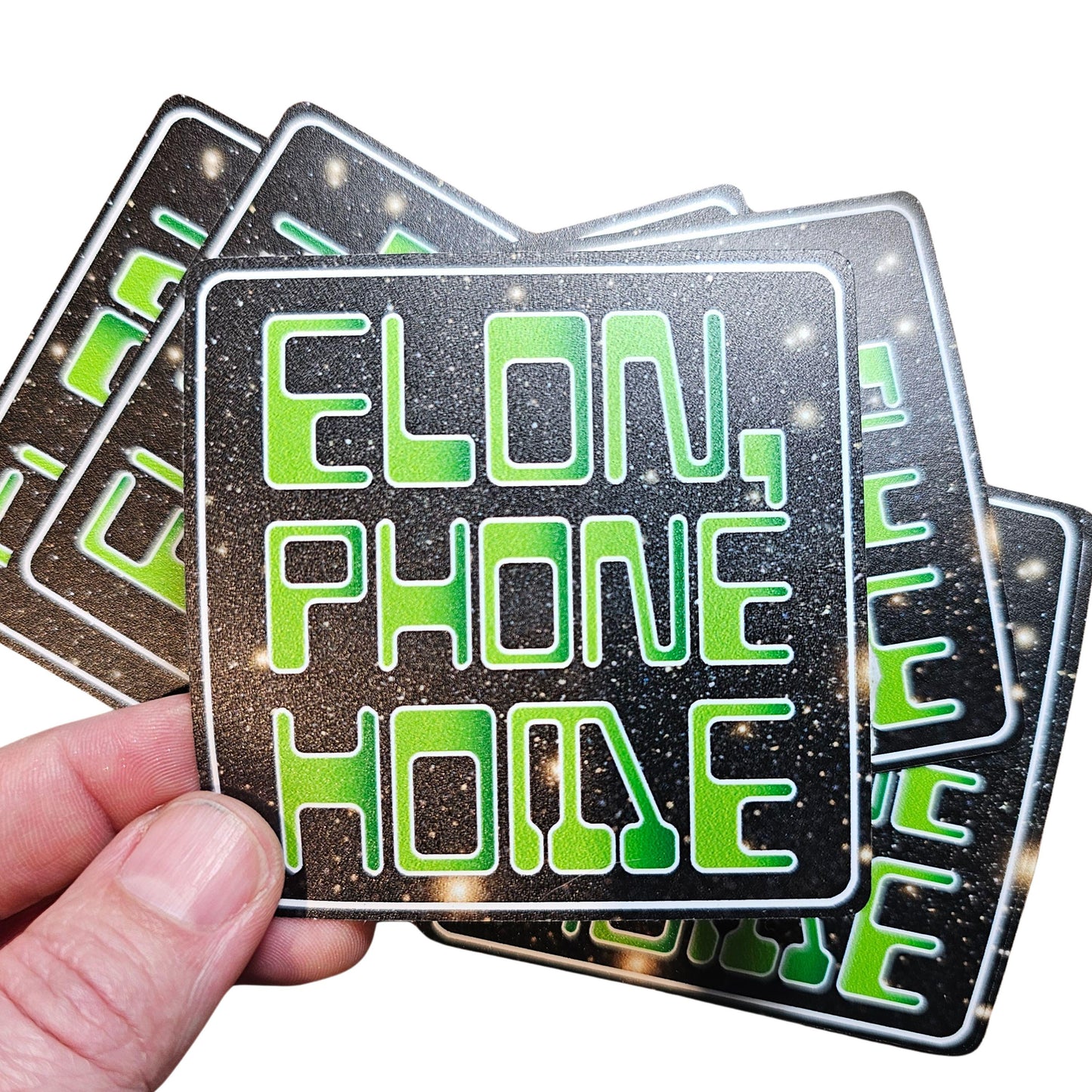 Elon Phone Home Sticker | F Elon and the Felon | Deport Elon | Stop Musk | Anti-Trump