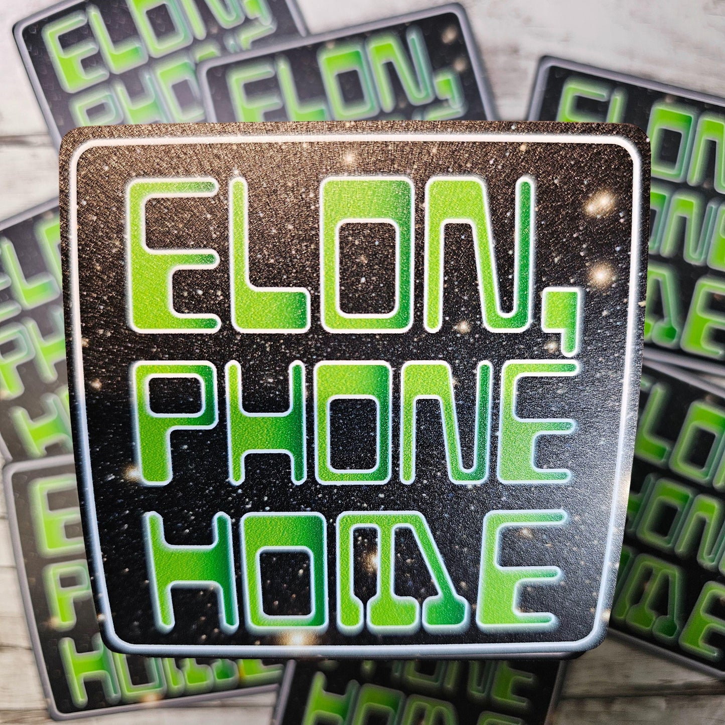 Elon Phone Home Sticker | F Elon and the Felon | Deport Elon | Stop Musk | Anti-Trump
