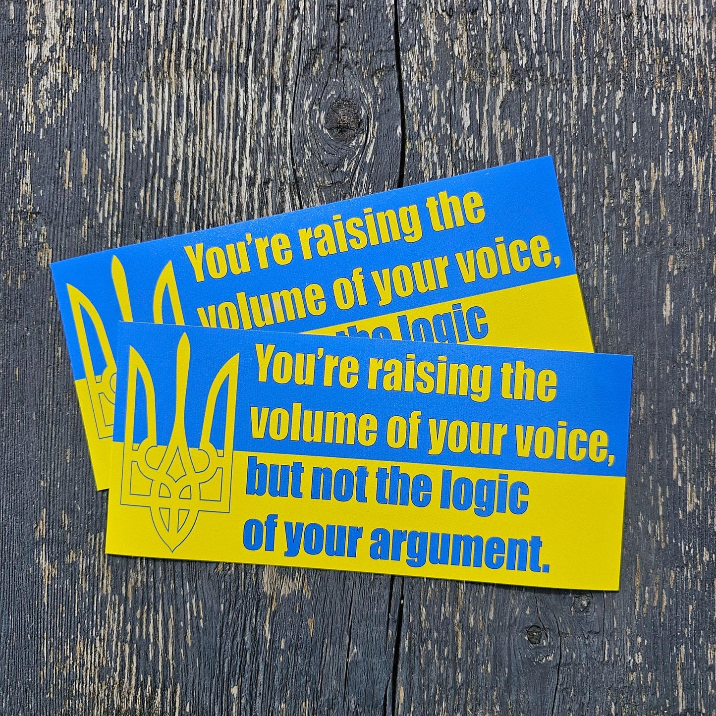 Ukraine Strong Bumper Sticker | 1 dollar Donated per Sale to Olena Zelenska Foundation | Stand with Ukraine | Volodymyr Zelenskyy Quote
