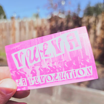 Feminist Sticker – VULVA LA RÉVOLUTION Protest Vinyl for Queer, Punk, and Intersectional Activism