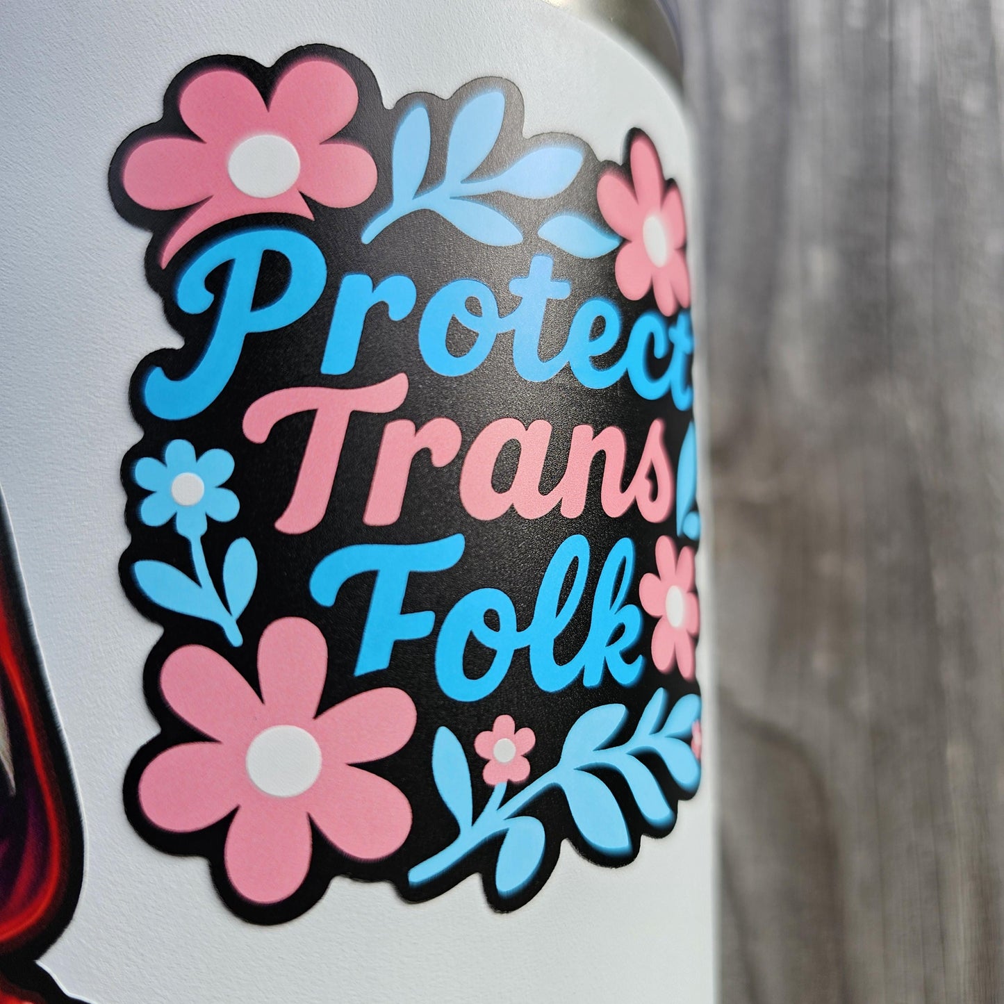 Protect Trans Folks Sticker | Trans Rights | LGBTQ Equality | Waterproof Vinyl Gifts for Pride