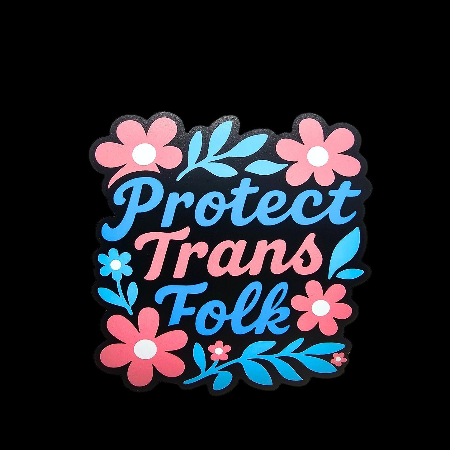 Protect Trans Folks Sticker | Trans Rights | LGBTQ Equality | Waterproof Vinyl Gifts for Pride