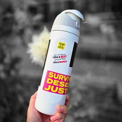 Feminist Sticker | Anti-Patriarchy Vinyl Decal | Anti Victim-Blaming | Survivor Support | Activist Sticker for Women’s Rights