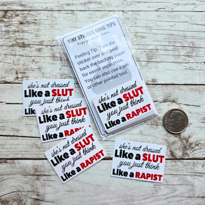 Feminist Sticker | Anti-Patriarchy Vinyl Decal | Anti Victim-Blaming | Survivor Support | Activist Sticker for Women’s Rights