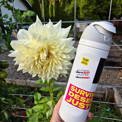 Feminist Sticker | Anti-Patriarchy Vinyl Decal | Anti Victim-Blaming | Survivor Support | Activist Sticker for Women’s Rights