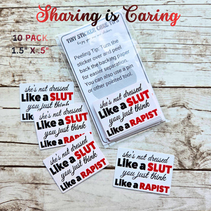 Feminist Sticker | Anti-Patriarchy Vinyl Decal | Anti Victim-Blaming | Survivor Support | Activist Sticker for Women’s Rights