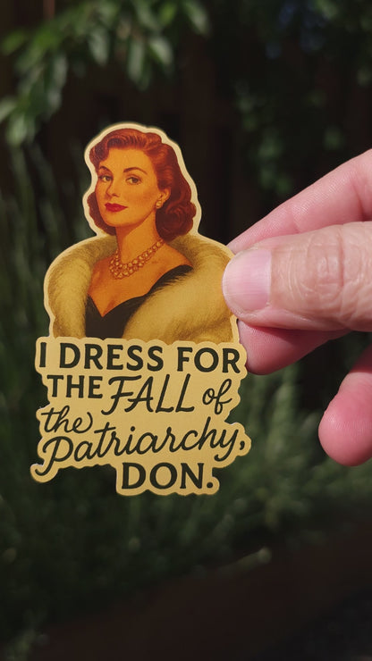 Fuck The Patriarchy | Feminist Vinyl Sticker | Smash The Patriarchy | Fall of the Patriarchy | Political Vinyl Decal